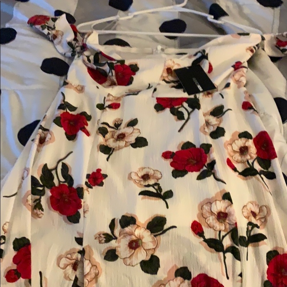 Off the shoulder floral maxi dress
